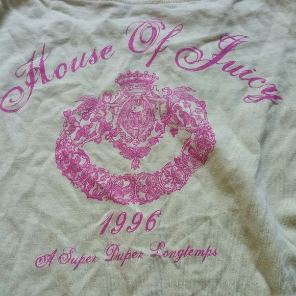 Juicy Couture long sleeve top lime P - Picture 2 of 3